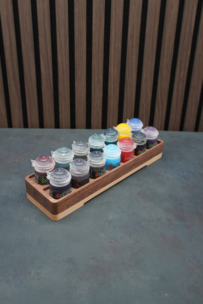 The Crucible - Solid Walnut & Maple Paint Holder