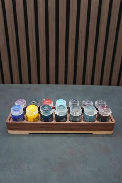 The Crucible - Solid Walnut & Maple Paint Holder