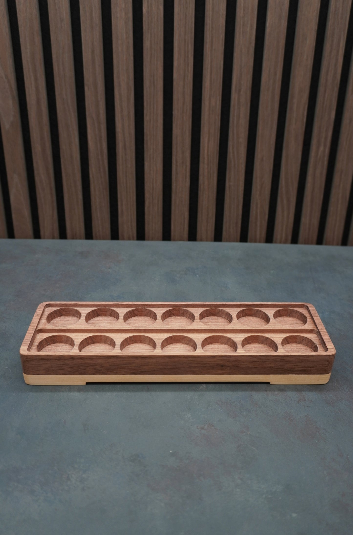 The Crucible - Solid Walnut & Maple Paint Holder