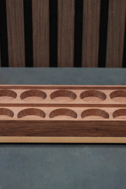 The Crucible - Solid Walnut & Maple Paint Holder