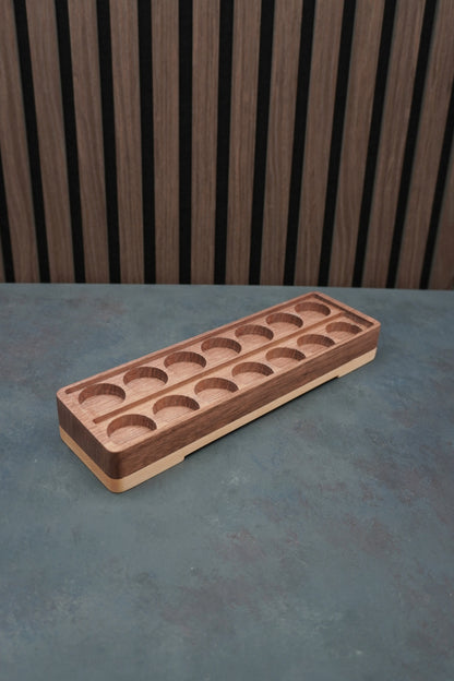 The Crucible - Solid Walnut & Maple Paint Holder
