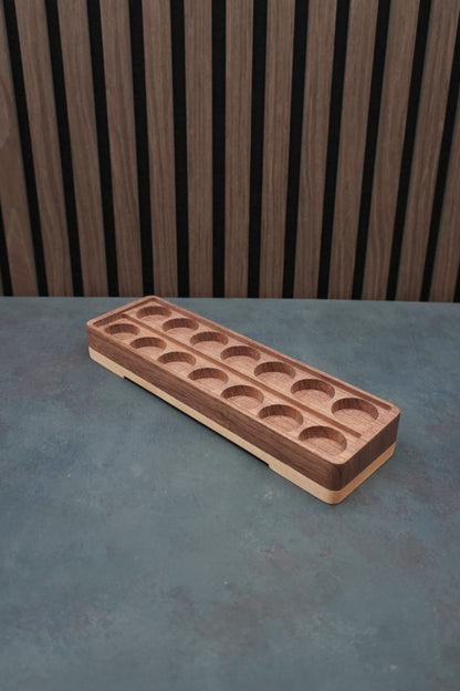 The Crucible - Solid Walnut & Maple Paint Holder