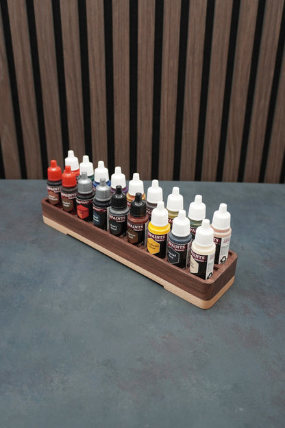 The Crucible - Solid Walnut & Maple Paint Holder