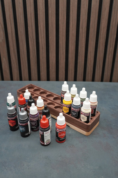 The Crucible - Solid Walnut & Maple Paint Holder