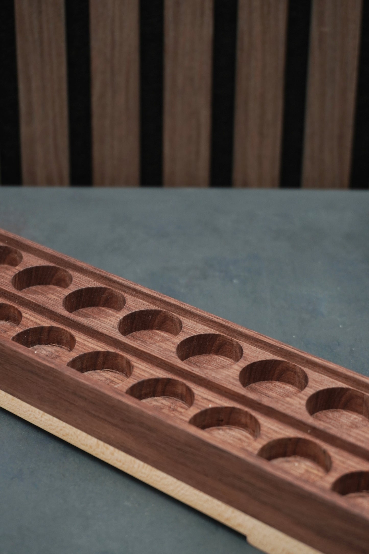 The Crucible - Solid Walnut & Maple Paint Holder