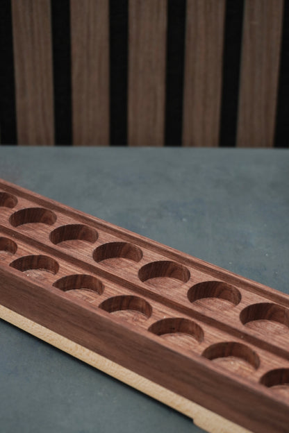 The Crucible - Solid Walnut & Maple Paint Holder