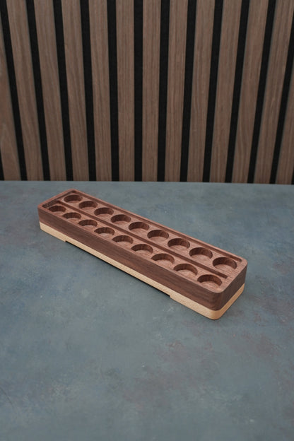 The Crucible - Solid Walnut & Maple Paint Holder