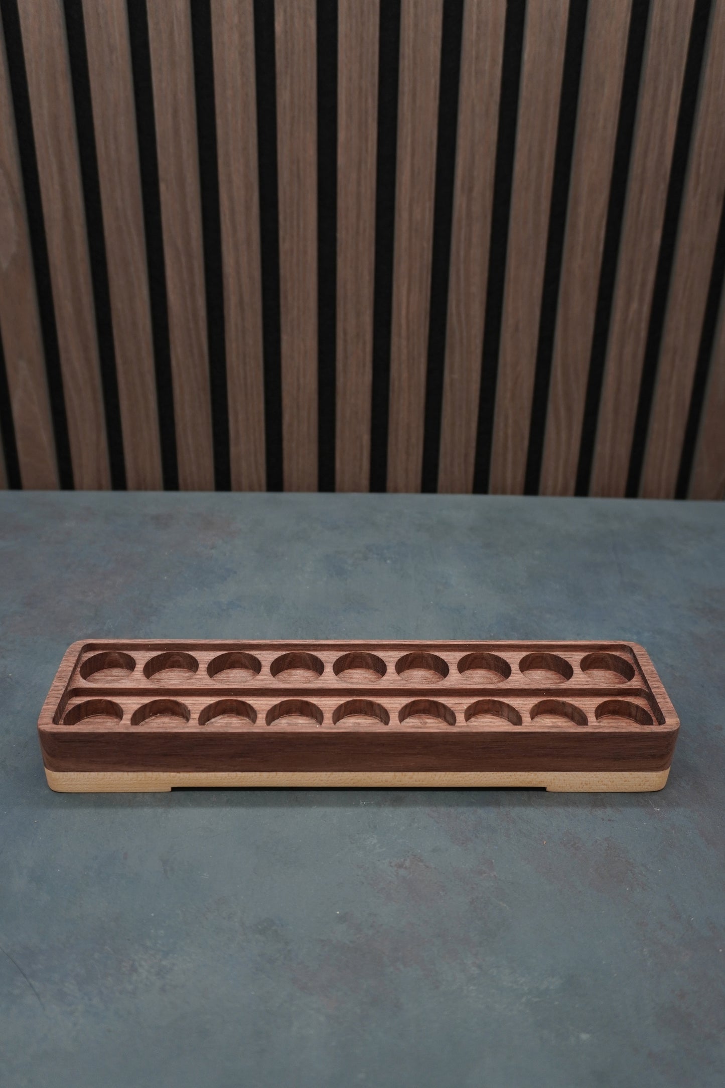 The Crucible - Solid Walnut & Maple Paint Holder