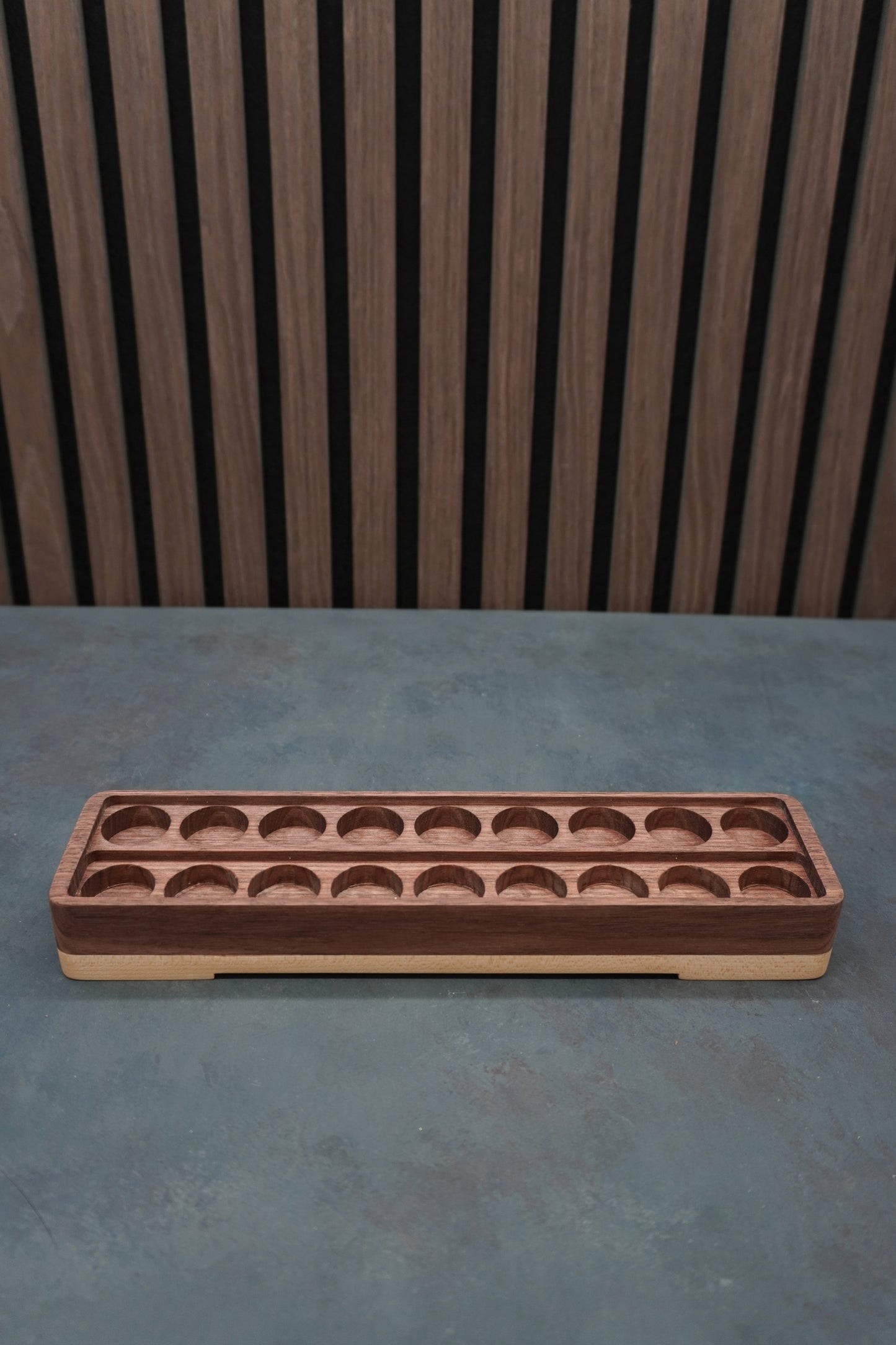 The Crucible - Solid Walnut & Maple Paint Holder