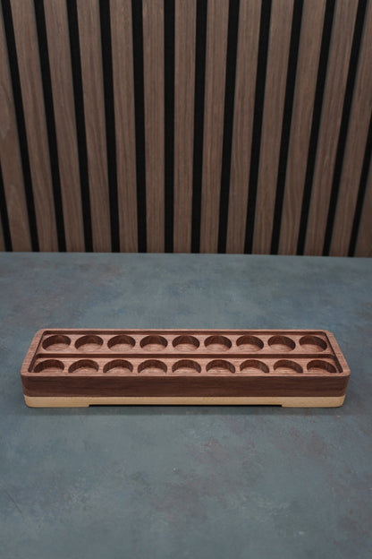 The Crucible - Solid Walnut & Maple Paint Holder