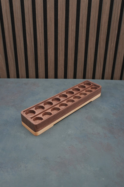The Crucible - Solid Walnut & Maple Paint Holder