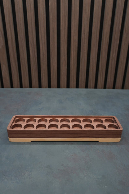 The Crucible - Solid Walnut & Maple Paint Holder