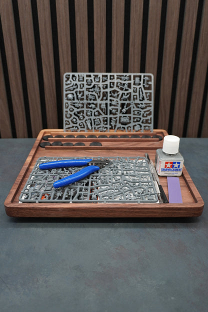 The Forge - Solid Walnut & Maple Hobby Tray