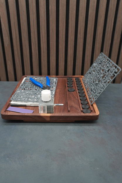 The Forge - Solid Walnut & Maple Hobby Tray