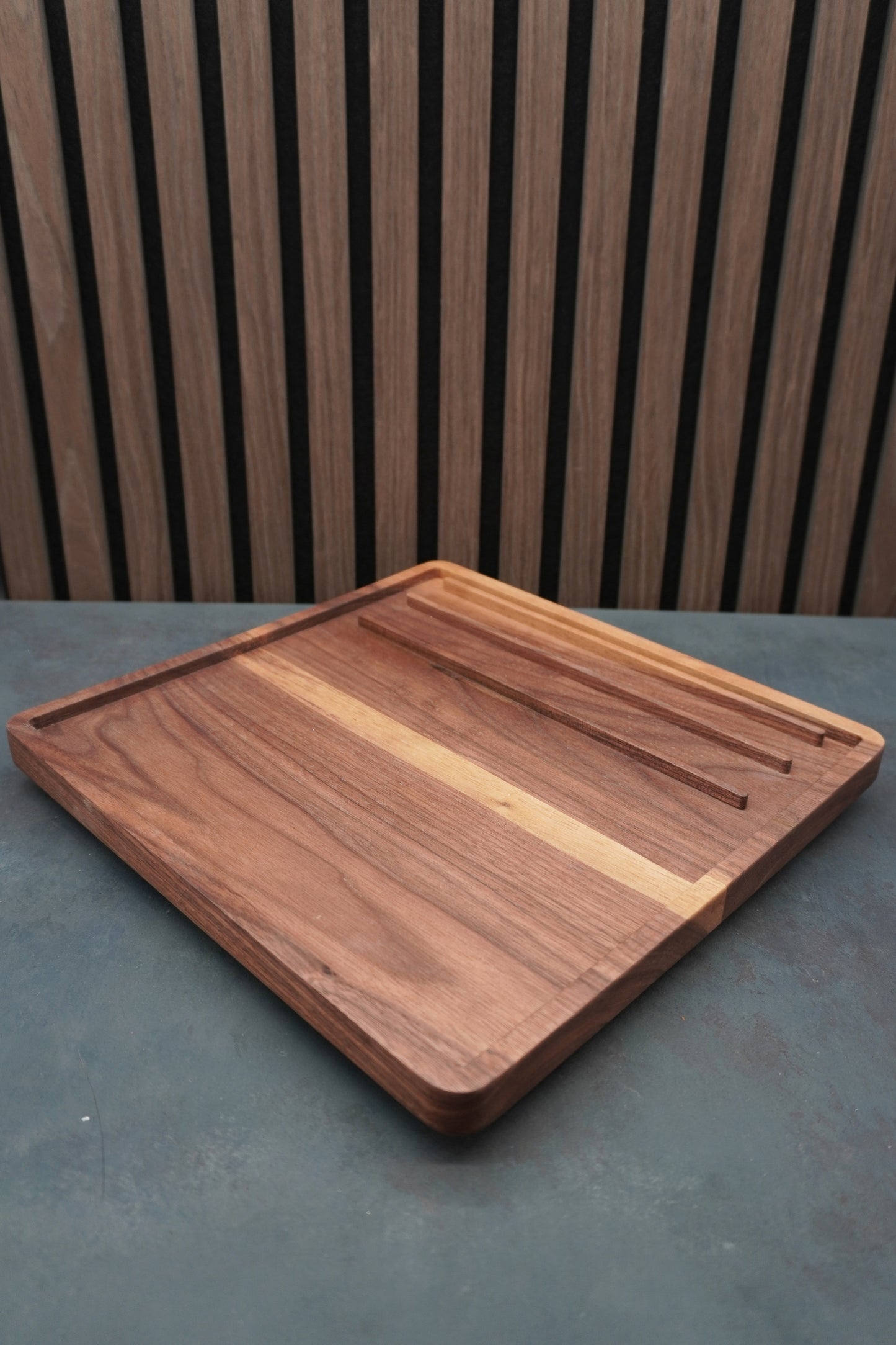 The Forge - Solid Walnut & Maple Hobby Tray