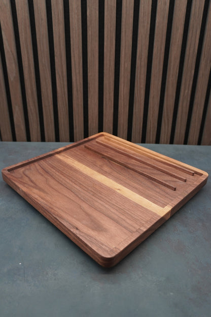 The Forge - Solid Walnut & Maple Hobby Tray